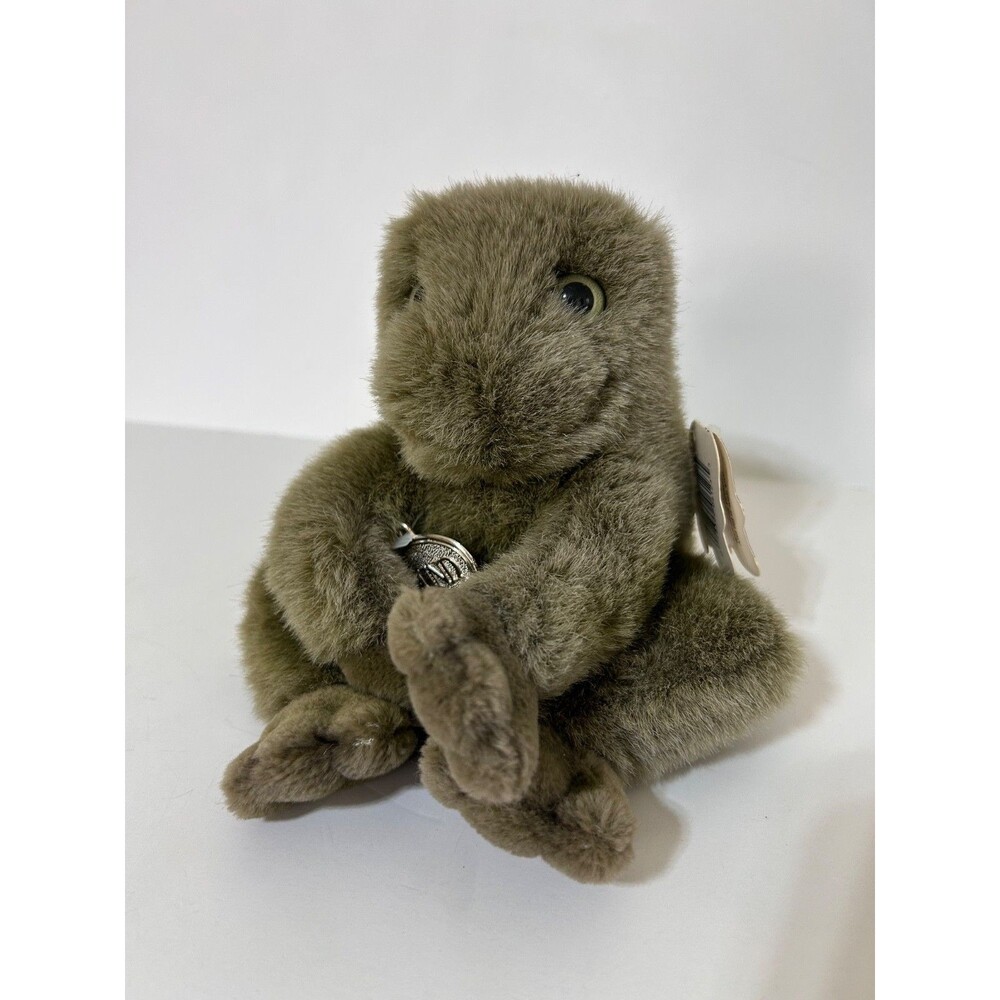Vintage Gund Frog Ribbit Plush Green with Sound Croaker‎ Stuffed Animal Tags - Picture 7 of 7